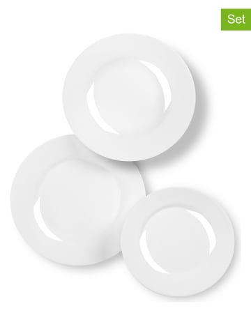 Trendy Kitchen by EXCÉLSA 18-częściowy zestaw "Toledo" w kolorze białym