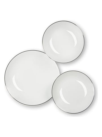 Trendy Kitchen by EXCÉLSA 18-delig tafelservies "Platinum" wit