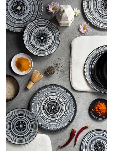 Trendy Kitchen by EXCÉLSA 18-delig tafelservies "Etnik" zwart