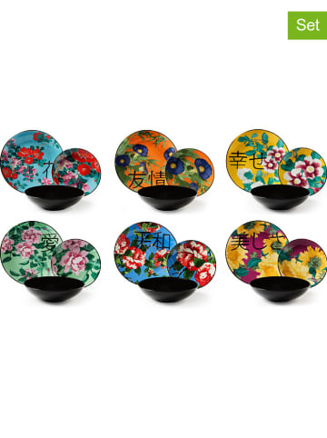 Trendy Kitchen by EXCÉLSA 18-delig tafelservies "Furisode" meerkleurig