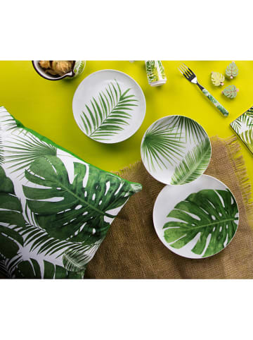 Trendy Kitchen by EXCÉLSA 18tlg. Tafelservice in Grün/ Weiß