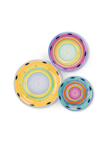 Trendy Kitchen by EXCÉLSA 18-częściowy zestaw talerzy "Esprit" ze wzorem