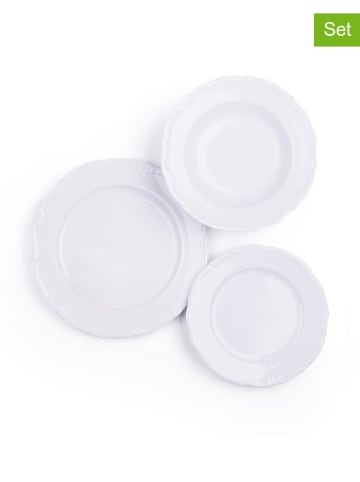 Trendy Kitchen by EXCÉLSA 18-delig tafelservies "Mademoiselle" wit