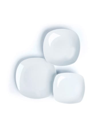 Trendy Kitchen by EXCÉLSA 18-częściowy zestaw talerzy w kolorze białym