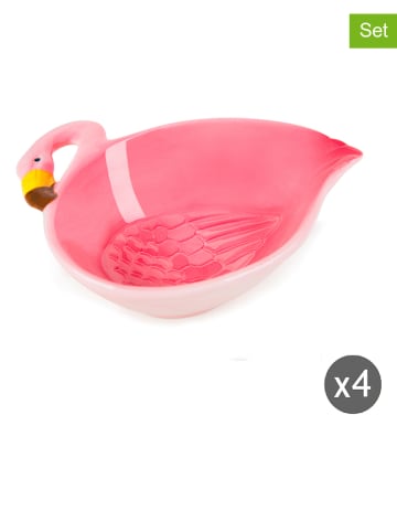 Trendy Kitchen by EXCÉLSA 4er-Set: Schalen "Tropical" in Rosa - (B)16 x (T)14,5 cm