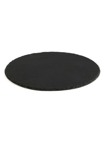Trendy Kitchen by EXCÉLSA Półmisek "Natural Stone" w kolorze czarnym - Ø 30 cm