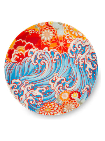 Trendy Kitchen by EXCÉLSA Talerze (6 szt.) "Kimono" ze wzorem na pieczywo - Ø 15 cm