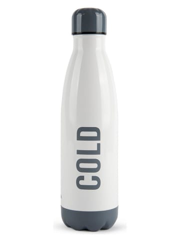 Trendy Kitchen by EXCÉLSA Thermofles "Hot/Cold" wit/grijs - 500 ml