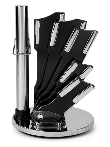 Trendy Kitchen by EXCÉLSA 8tlg. Messerblock-Set "Jazz Cook" in Silber