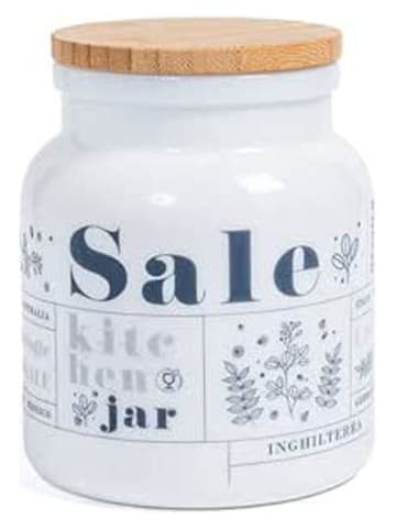 Trendy Kitchen by EXCÉLSA Solniczka "Victoriana" w kolorze biało-niebieskim - 1 l