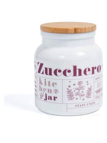 Trendy Kitchen by EXCÉLSA Zuckerdose "Victoriana" in Weiß/ Braun - 1 l