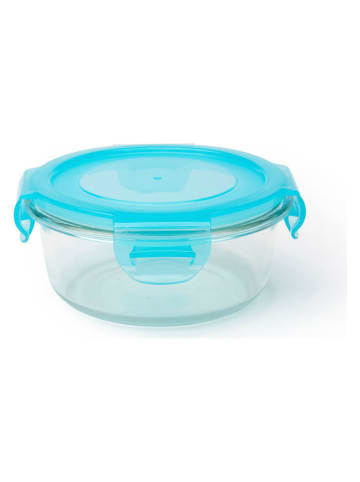 Trendy Kitchen by EXCÉLSA Pojemnik "Freshness Glass" w kolorze błękitnym - 400 ml