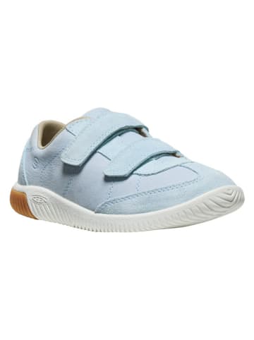 Keen Barfuß-Leder-Sneakers "KNX T-TOE DS" in Hellblau