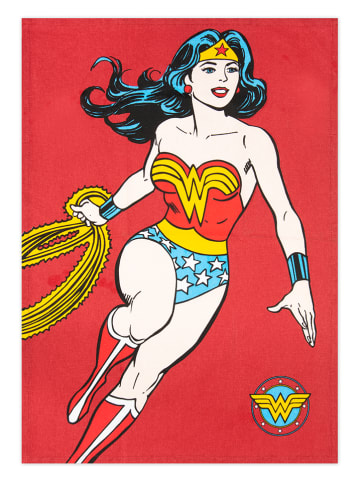 Trendy Kitchen by EXCÉLSA Geschirrtuch "Supereroi" in Rot/ Gelb - (L)70 x (B)50 cm