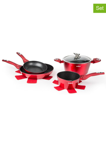 Trendy Kitchen by EXCÉLSA 5-częściowy zestaw "Phoenix" w kolorze czerwonym