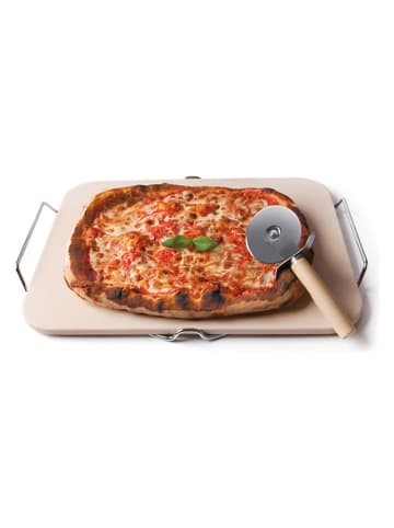 Trendy Kitchen by EXCÉLSA Kamień w kolorze beżowym do pieczenia pizzy  - 38 x 30,5 cm