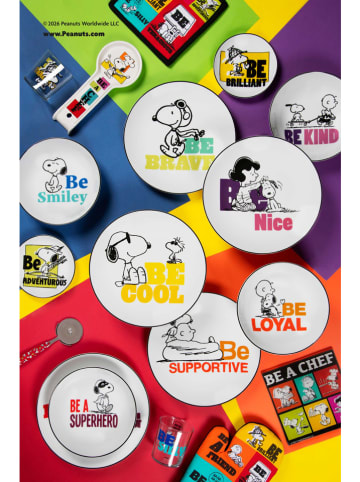 Trendy Kitchen by EXCÉLSA Nóż "Peanuts" w kolorze czerwonym do pizzy - dł. 19 cm