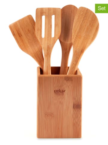 Trendy Kitchen by EXCÉLSA 5-częściowy zestaw w kolorze jasnobrązowym