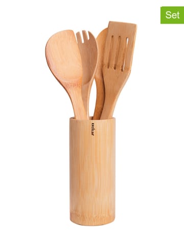 Trendy Kitchen by EXCÉLSA 5-częściowy zestaw w kolorze jasnobrązowym