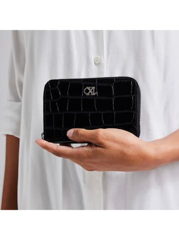 CXL by Christian Lacroix Leder-Geldbörse "Tuilerie" in Schwarz - (B)12 x (H)10 cm