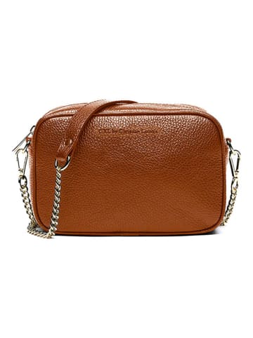 CXL by Christian Lacroix Leder-Umhängetasche "Montmartre" in Hellbraun - (B)22 x (H)14,5 x (T)8,5 cm
