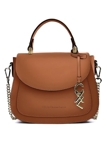 CXL by Christian Lacroix Leren handtas "Haussmann" lichtbruin - (L)11 x (B)11 x (H)20 cm