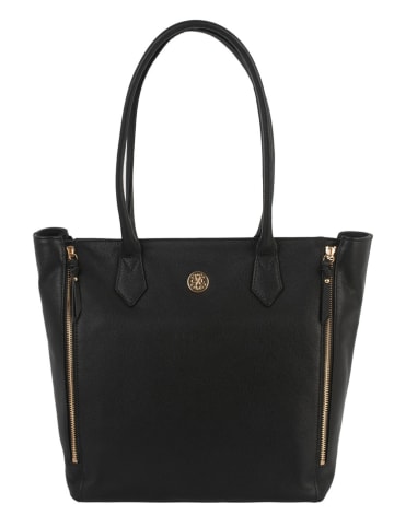 CXL by Christian Lacroix Leder-Schultertasche in Schwarz - (B)40 x (H)30 x (T)15 cm