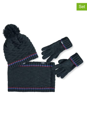 B.Nosy 3tlg. Winteraccessoires-Set in Dunkelblau