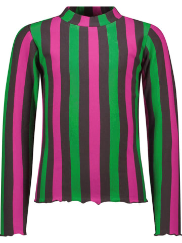 B.Nosy Longsleeve groen/antraciet/roze