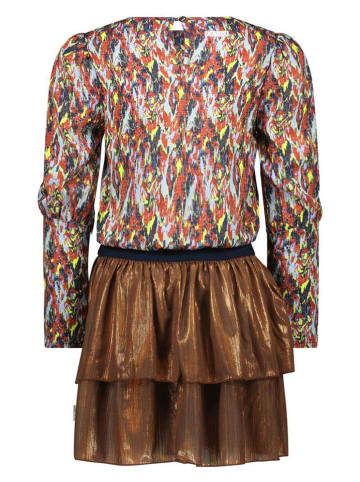 B.Nosy Jurk "Dhalia" bruin/lichtblauw/zwart