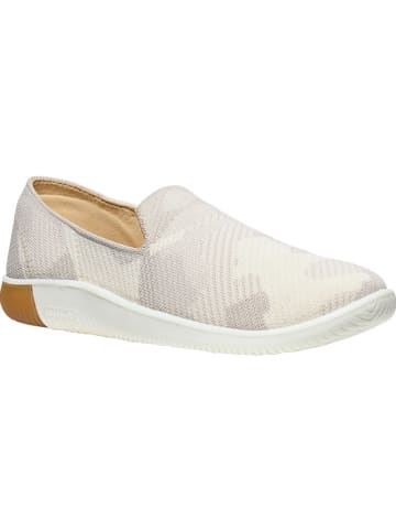 Keen Slippersy "KNX Knit" w kolorze kremowym