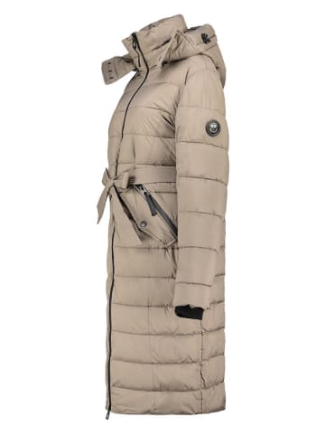 Canadian Peak Płaszcz zimowy "Cabimeak" w kolorze szarobrązowym