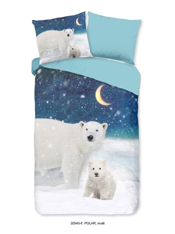 Good Morning Flanellen beddengoedset "Polar" meerkleurig