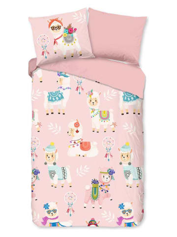 Good Morning Komplet pościeli flanelowej "Ladida" w kolorze jasnoróżowym