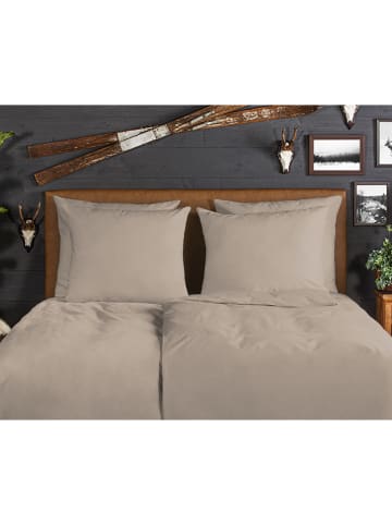 Good Morning Flanell-Bettwäsche-Set in Beige