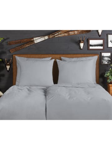 Good Morning Flanell-Bettwäsche-Set in Grau