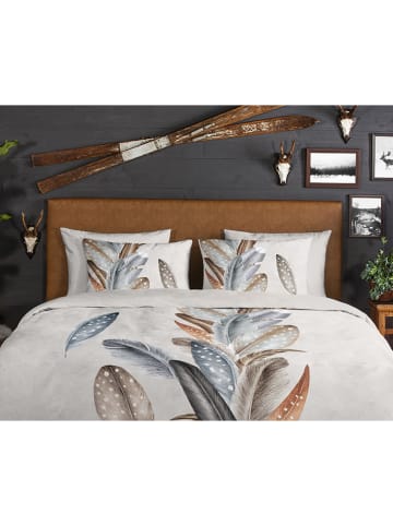 Good Morning Flanellen beddengoedset "Eina" beige