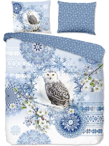 Hip Flanellen beddengoedset "Phalini" lichtblauw