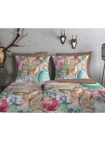 Hip Flanellen beddengoedset "Hebe" lichtbruin/beige