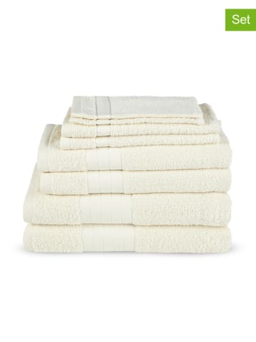 Good Morning 8tlg. Handtuch-Set in Creme