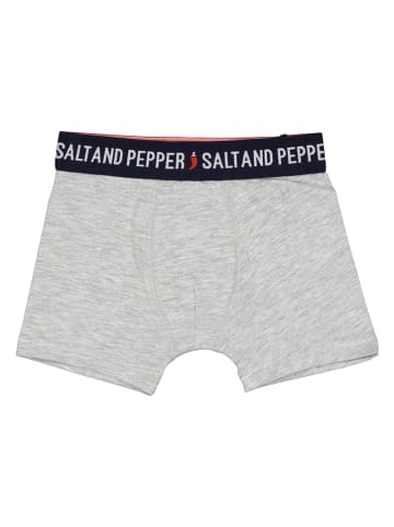 Salt and Pepper 3er-Set: Boxershorts in Blau/ Grau