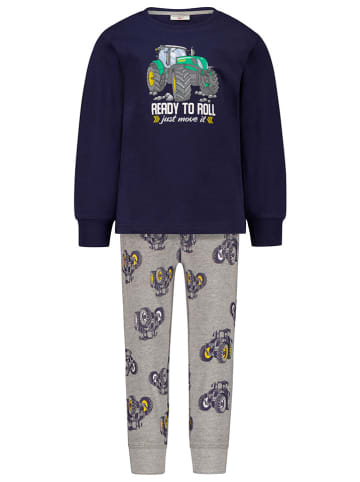 Salt and Pepper Pyjama donkerblauw/grijs