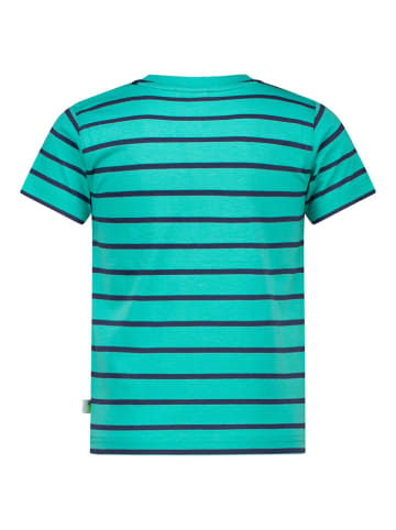 Salt and Pepper Shirt in Dunkelblau/ Türkis