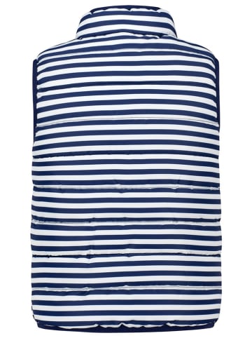 Salt and Pepper Dwustronna kamizelka pikowana w kolorze biało-granatowym