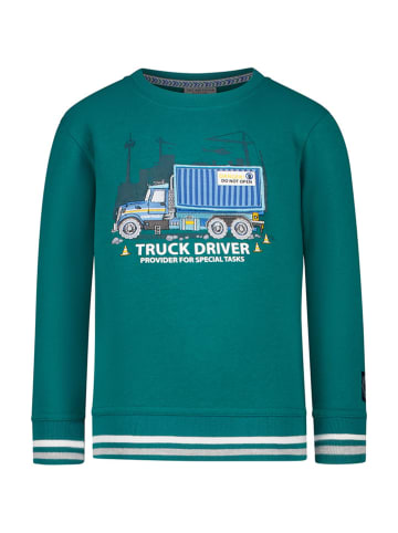 Salt and Pepper Sweatshirt "Truck" groen