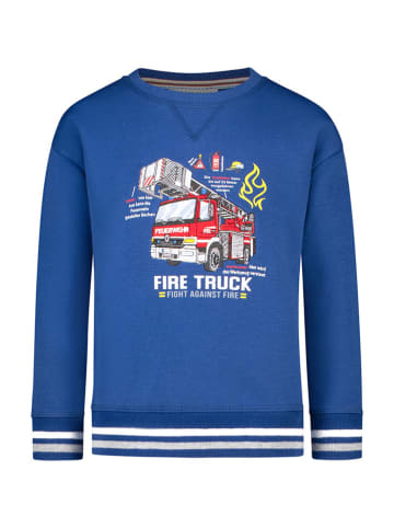 Salt and Pepper Sweatshirt "Fire truck" blauw