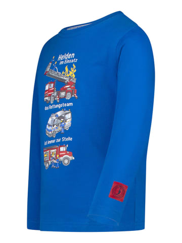 Salt and Pepper Longsleeve "Rescue team" in Blau