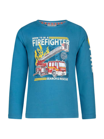 Salt and Pepper Longsleeve "Firefighter" in Blau