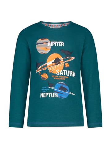 Salt and Pepper Longsleeve "Planets" in Grün