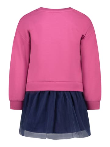 Salt and Pepper Kleid in Dunkelblau/ Pink